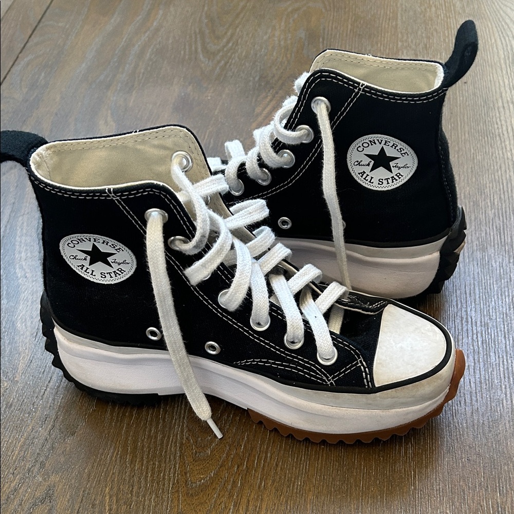 Converse Kids' Black Chuck Taylor All Star Platform High-Top Sneakers